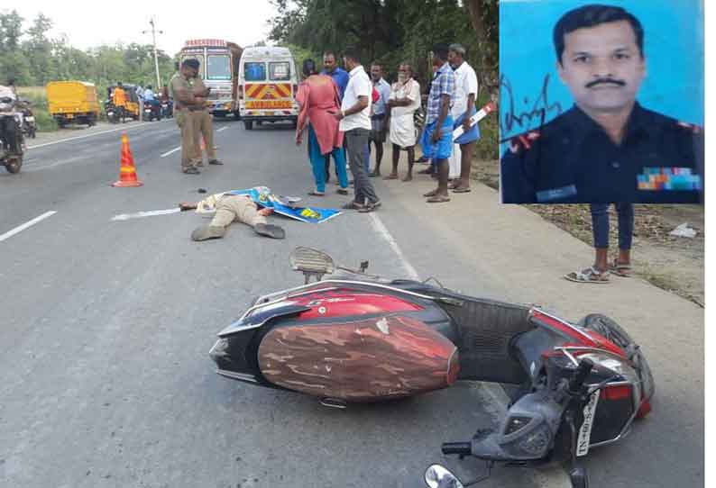 மண் சறுக்கியதில்…. ராணுவ வீரருக்கு நடந்த விபரீதம்…. தேனியில் கோர விபத்து….!!