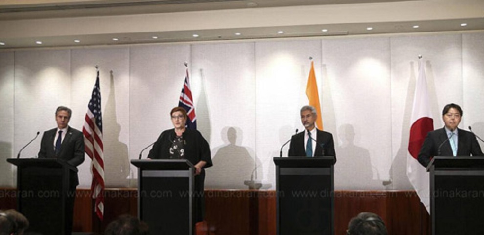 ‘குவாட்’ அமைப்பு இதற்காக தான் பயன்படுகிறது…. சீனாவின் கருத்திற்கு ஜெய்சங்கர் பதிலடி…!!!