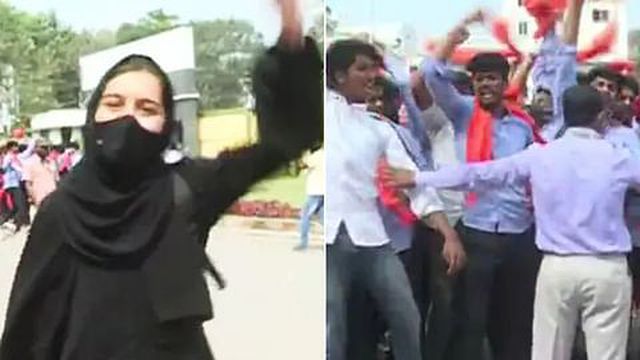 “ஆடைக்காக கல்வி அழிப்பு” பல மாணவர்கள் மத்தியில்…. தில்லாக வந்த மாணவி பேச்சு…!!!!