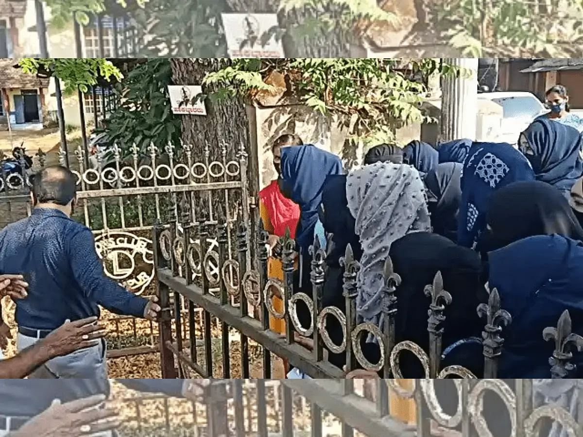 “ஹிஜாப் அணிந்து செல்ல தடை?”…. கல்லூரி மாணவிகளுக்கு அதிர்ச்சி…. பெரும் பரபரப்பு சம்பவம்….!!!!