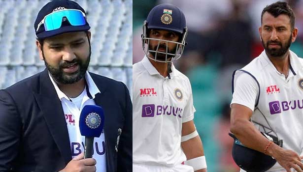 புஜாரா, ரகானே பங்களிப்பை வார்த்தைகளால் சொல்லி விட முடியாது ….ரோகித் சர்மா பேட்டி ….!!!