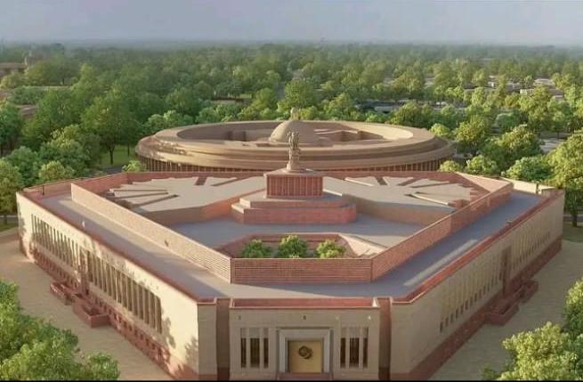 “குளிர்கால கூட்டத்தொடர்”…. புதிதாக கட்டப்படும் நாடாளுமன்ற கட்டிடம்…. மத்திய அரசு போட்ட பிளான்…..!!!!!