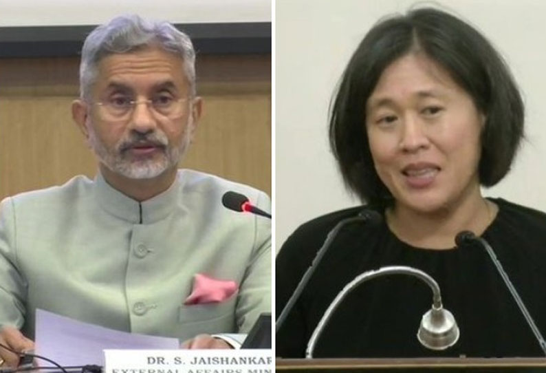 “அமெரிக்க வர்த்தக பிரதிநிதி கேத்தரின் தை”…. மத்திய வெளியுறவுத் துறை மந்திரி நாளை சந்திப்பு….!!!!!