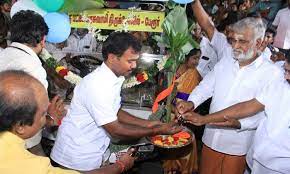 பேரூர் பட்டீசுவரர் கோவில் “பேட்டரி கார் வசதி” ….தொடங்கி வைத்த அமைச்சர் சேகர்பாபு…!!!