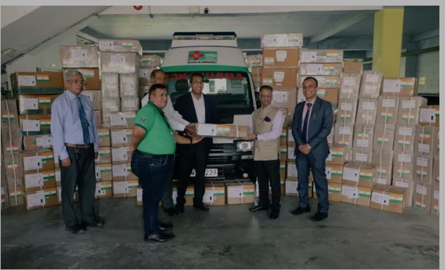 “இந்தியாவின் பெருந்தன்மையால் மகிழ்ச்சியடைகிறோம்”…. 3.3 தன் மருத்துவப் பொருட்களை வழங்கியதற்காக…. பிரபல நாட்டின் பாராட்டு….!!