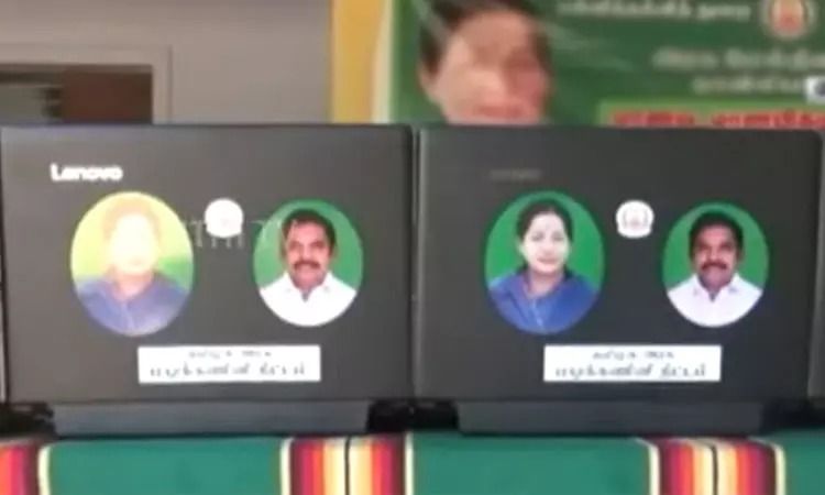 அரசு மடிக்கணினியில்…  “இவர் படத்தை நீக்க வேண்டும்”….. கல்வித்துறை அதிரடி உத்தரவு….!!!