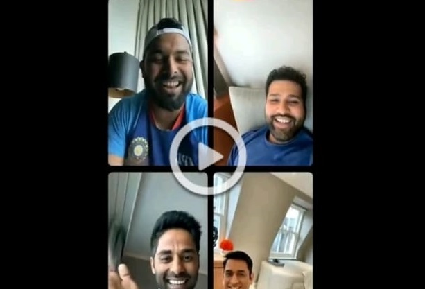 ரிஷப் பந்தின் இன்ஸ்டா லைவில்…. வந்த தோனி மற்றும் சாக்ஷி…. இணையத்தில் வீடியோ வைரல்….!!!!!