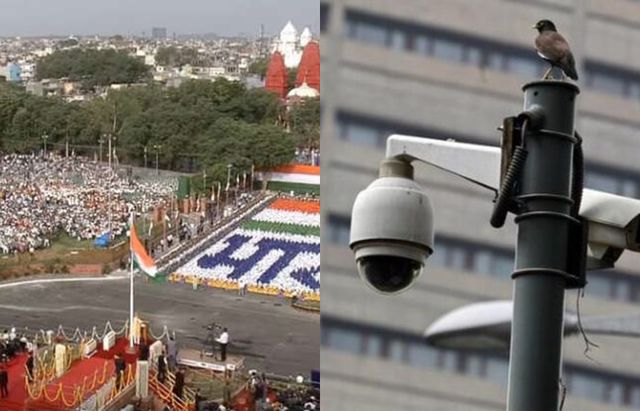 சுதந்திர தின கொண்டாட்டம்…. 1,000 மோஷன் டிடக்ஷன் லைவ் ஸ்ட்ரீம் சிசிடிவி…. டெல்லி காவல்துறை !!!!