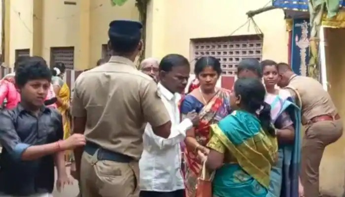 மணப்பெண்ணுக்கு தாலி கட்ட முயன்ற காதலன்…. திகைத்து போன மாப்பிள்ளை…. பின் நடந்த சம்பவம்….!!!!!