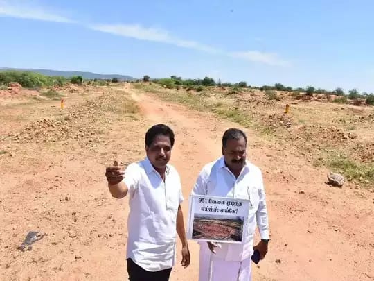 “95% நிறைவடைந்ததாக கூறிய மதுரை எய்ம்ஸ் எங்கே…..?” மக்களை ஏமாற்ற நினைக்கிறார்களா…..? பாஜகவை கடுமையாக சாடிய எம்பி….!!!!