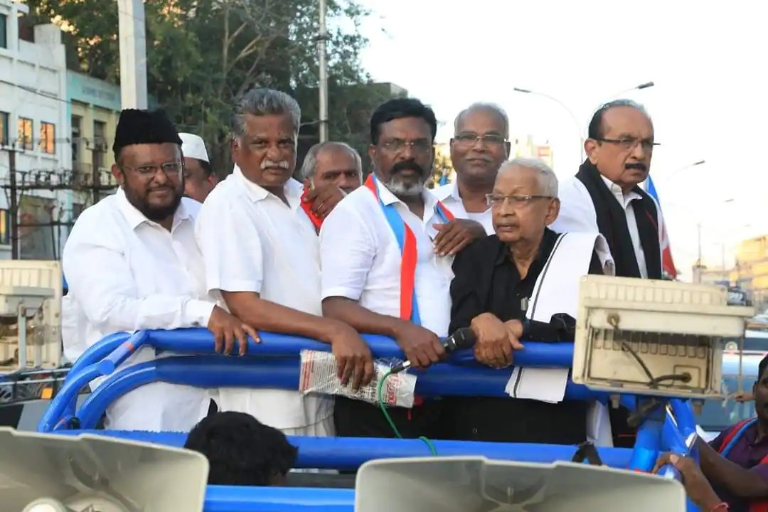 ஆர்.எஸ்.எஸ் அமைப்பு: அப்படியே வந்த வழியே ரிட்டர்ன் போங்க…. திருமாவளவன் எச்சரிக்கை….!!!!