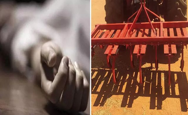 டிராக்டரில் சிக்கி 3 துண்டுகளாக சிதறிய ஒன்றரை வயது குழந்தை…. நொடிப்பொழுதில் நடந்த விபரீதம்…. பெரும் சோக சம்பவம்….!!!