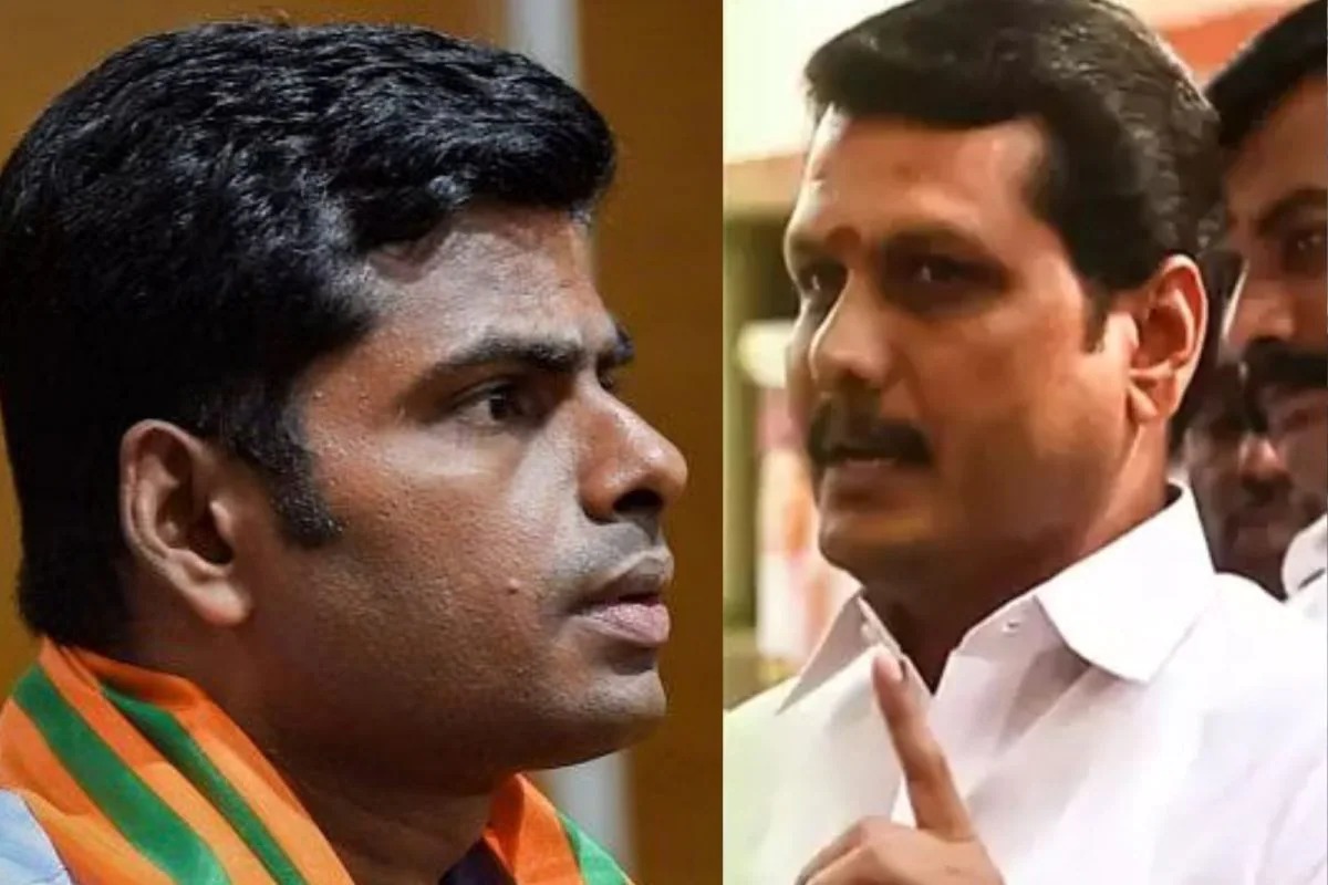 அண்ணாமலையை “அரசியல் கோமாளி”…. என விமர்சித்த செந்தில் பாலாஜியை கண்டித்து போராட்டம்….!!!!