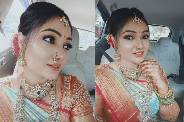 வீட்ல விசேஷங்க!…. திருமண கோலத்தில் ரோஜா சீரியல் ஹீரோயின்…. இணையத்தை கலக்கும் புகைப்படம்….!!!!