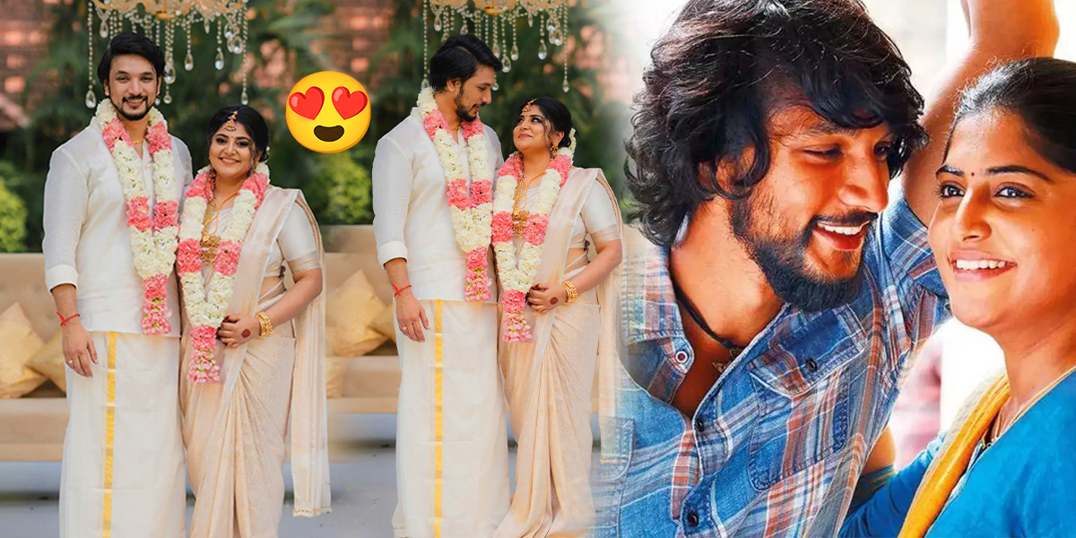 காதலி மஞ்சிமா மோகனை கரம் பிடித்த நடிகர் கௌதம் கார்த்திக்…. வைரலாகும் திருமண புகைப்படம்….!!!!