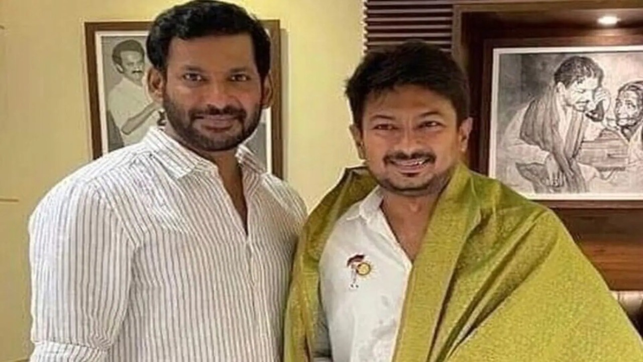 நண்பன் உதயநிதி அமைச்சர்…. என்னகு மிகவும் பெருமையா இருக்கு…. நெகிழ்ந்து போன நடிகர் விஷால்…!!!