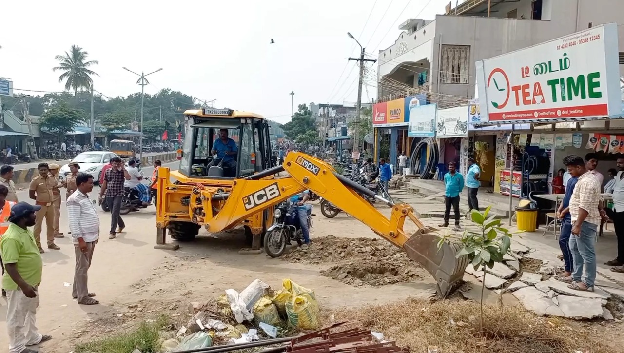 “ஆக்கிரமிப்புகள் அகற்றம்”…. கால அவகாசம் கேட்ட வியாபாரிகள்….. அதிகாரிகளின் அதிரடி நடவடிக்கை….!!