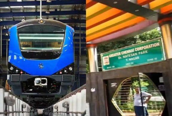 சென்னை மெட்ரோ ரயில் திட்டம்… நடேசன் பார்க் ரயில் நிலையம் அமைக்கும் முடிவு மாற்றம்… காரணம் என்ன…??