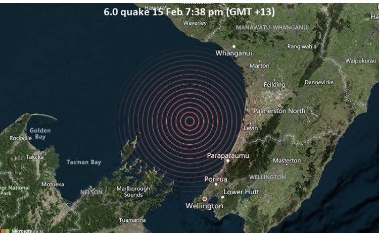 #BREAKING : நியூசிலாந்தில் சக்திவாய்ந்த நிலநடுக்கம்….. ரிக்டர் அளவில் 6.1 ஆக பதிவு…. வீடுகள் குலுங்கியதால் மக்கள் அச்சம்..!!