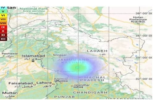 ஜம்மு – காஷ்மீரில் நிலநடுக்கம்… ரிக்ட்டர் அளவுகோலில் 3.6 ஆக பதிவு… வெளியான தகவல்…!!!!!