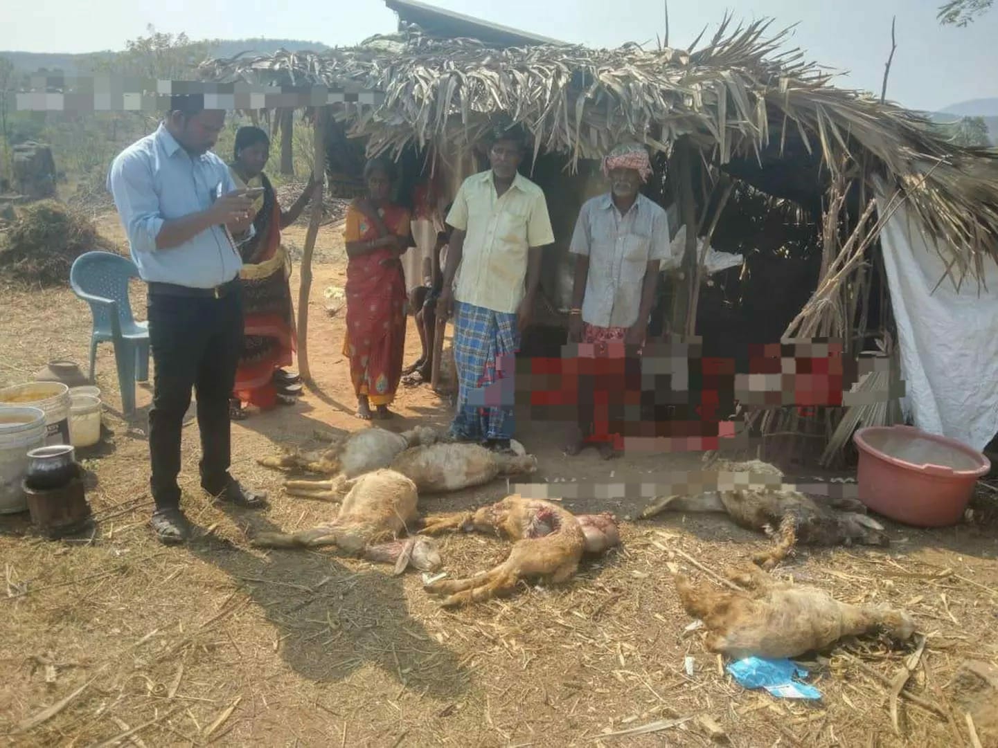 கடித்து குதறிய மர்ம விலங்கு…. இறந்து கிடந்த ஆடுகள்…. பொதுமக்களின் கோரிக்கை…!!