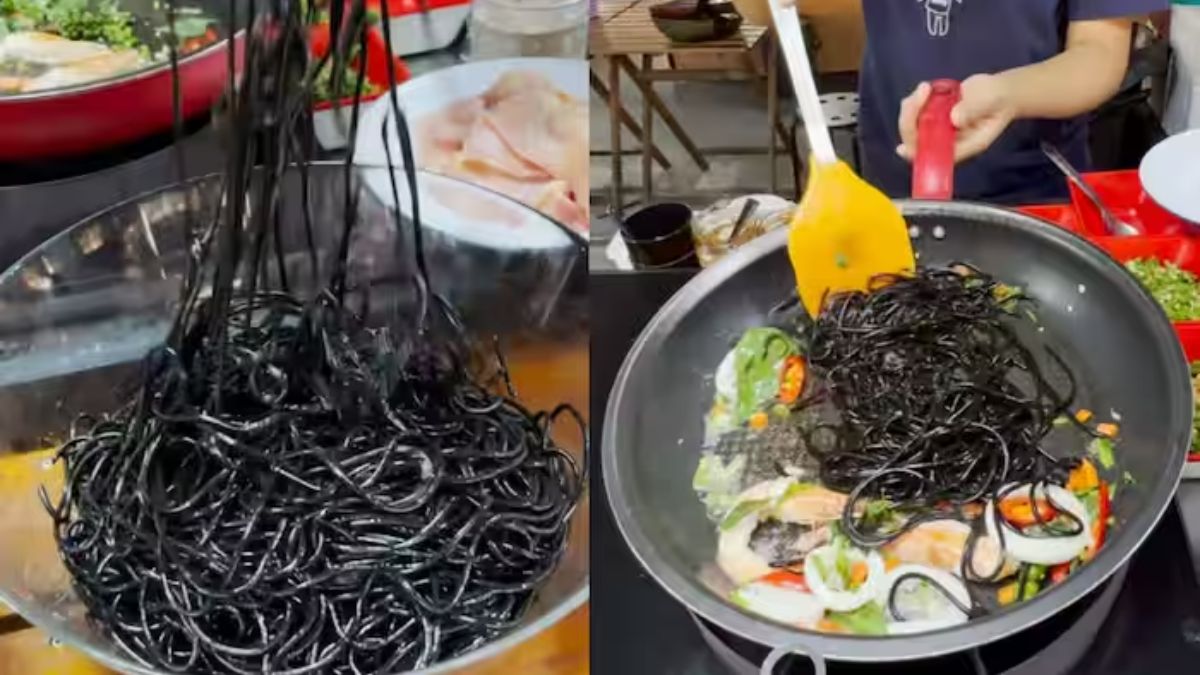 இணையத்தை கலங்கடிக்கும் கருப்பு நூடுல்ஸ்! எப்புட்றா…!!!
