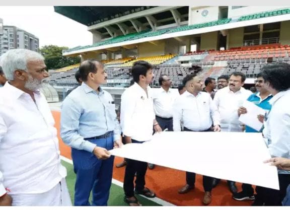 தமிழகத்தில் மினி ஸ்டேடியம் அமைக்க இடங்கள் தேர்வு… ஆய்வு செய்த அமைச்சர்…!!!!!