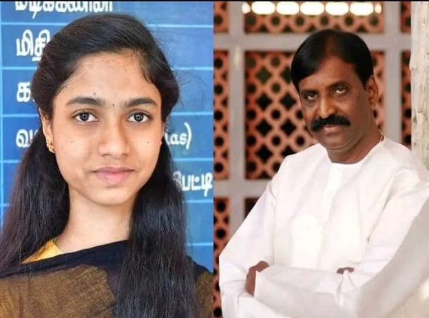 மாணவி நந்தினிக்கு தங்கப் பேனா பரிசு தேடி வருகிறது…. கவிஞர் வைரமுத்து வெளியிட்ட தகவல்…!!!