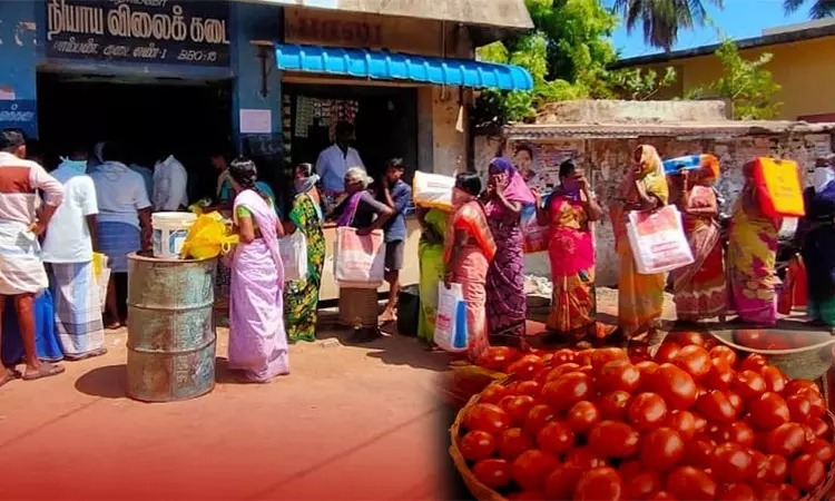 ரேஷன் கடையில் தக்காளி விற்பனை….. கூட்டுறவுத்துறைக்கு ரூ.20 நஷ்டம்…. கோரிக்கையை நிறைவேற்றுமா அரசு…???