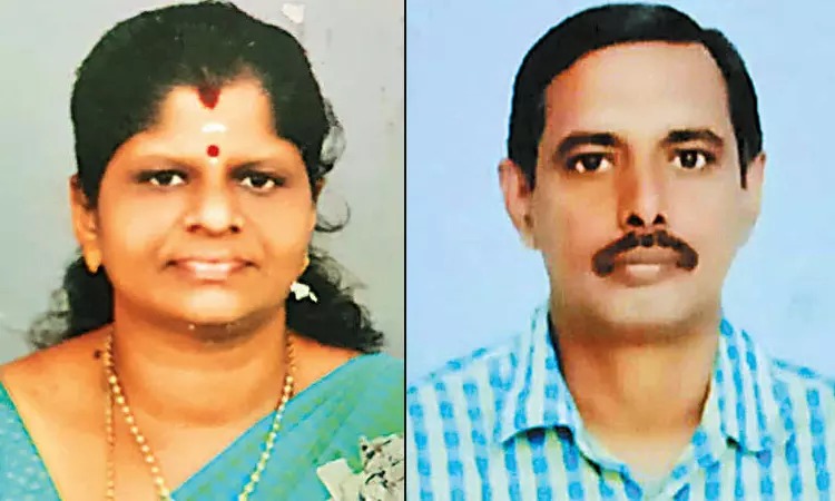 பள்ளி ஆசிரியை கணவருடன் தற்கொலை…. பரிதவிக்கும் பிள்ளைகள்…. விசாரணையில் தெரிந்த உண்மை…!!