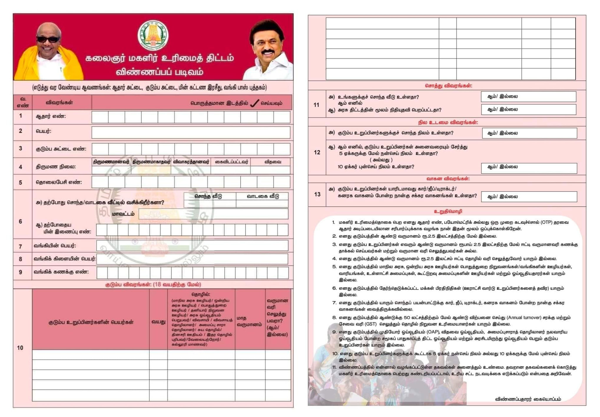 கலைஞர் உரிமைத்தொகை திட்டத்தில் எப்படி விண்ணப்பம் நிரப்புவது?… என்னென்ன ஆவணங்கள் தேவை?… இதோ முழு விவரம்…!!!