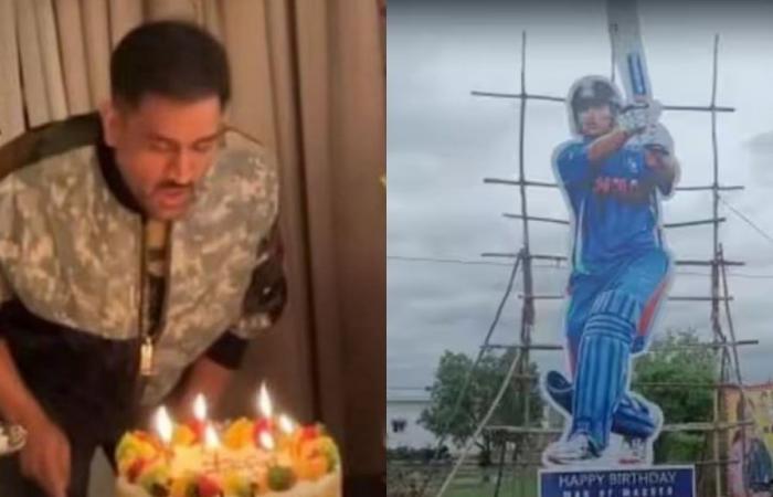 #MSDhoni : வாத்தியின் பிறந்தநாள்…. “77 மற்றும் 52 அடியில் கட் அவுட்”… கொண்டாட்டத்தை ஆரம்பித்த தோனி ரசிகர்கள்.!!