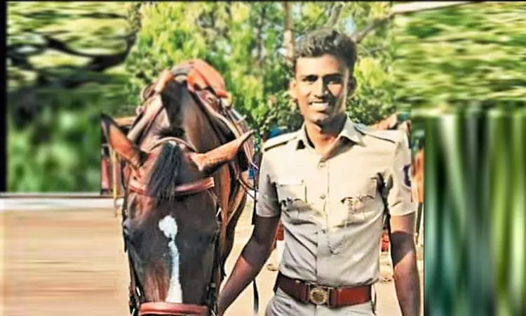 காதல் திருமணம் செய்த 3 மாதத்தில்…. குதிரைப்படை போலீஸ்காரர் தற்கொலை…. விசாரணையில் தெரிந்த உண்மை…!!