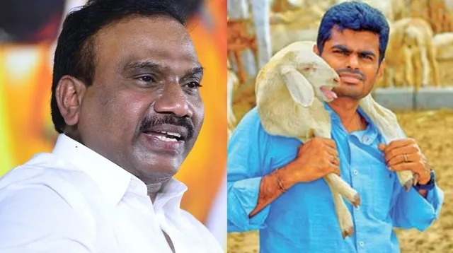 சனாதனத்தை ஒழித்ததால் தான்…. அண்ணாமலை ஆடு மேய்க்காமல் IPS ஆனார்…. திமுக எம்பி ஆ.ராசா..!!