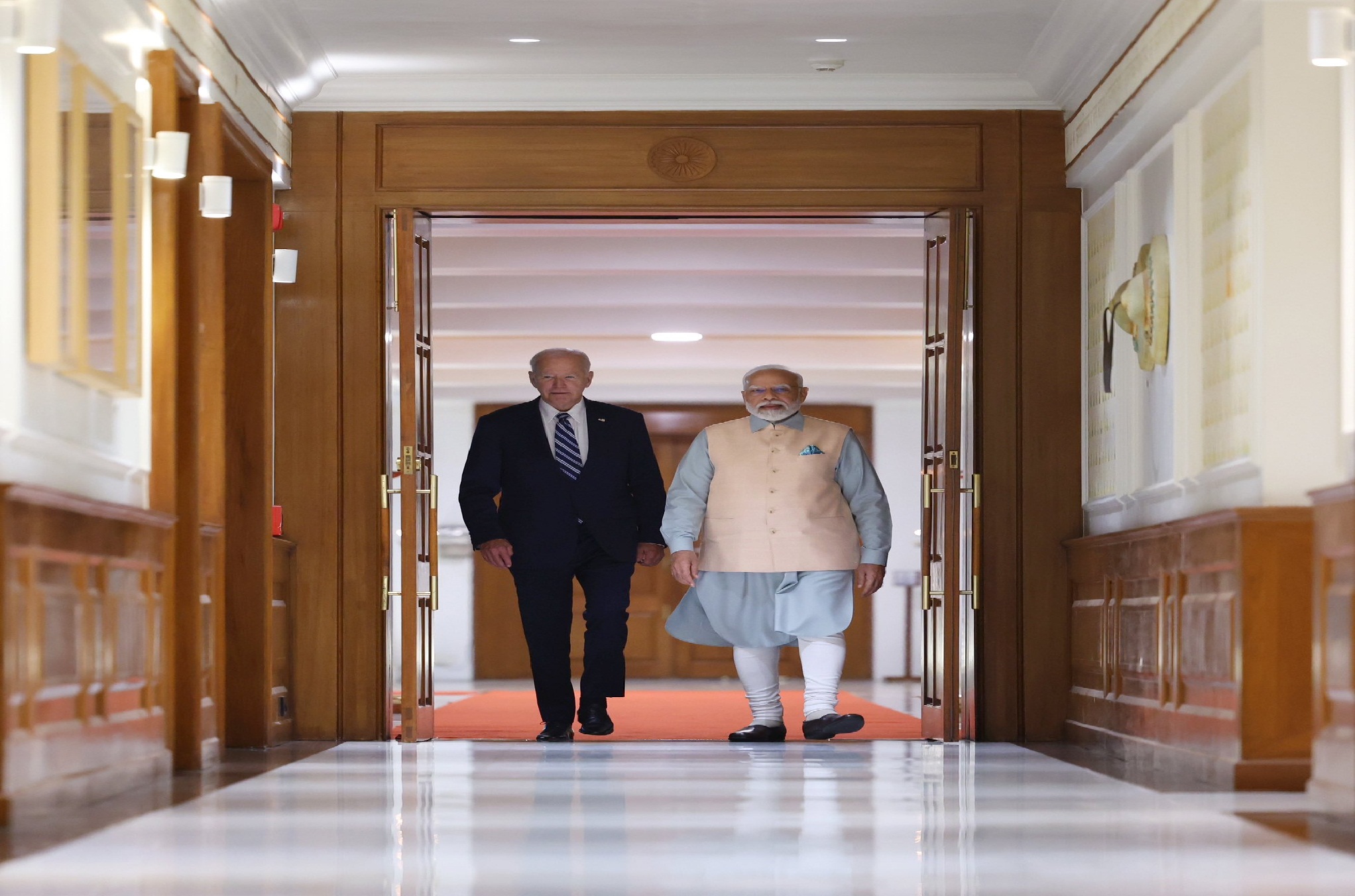 #G20SummitDelhi: பிரதமர் மோடி இல்லத்தில் அதிபர் ஜோ பைடனுக்கு இரவு விருந்து…!!