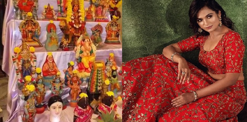 நடிகை ரம்யா பாண்டியன் நவராத்திரி ஸ்பெஷல் போட்டோஸ்…. இணையத்தில் வைரல்…!!
