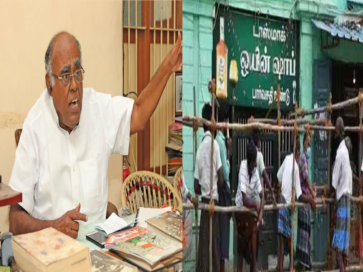 டாஸ்மாக்கில் குடிகாரன் மாதம் 10,000 செலவு செய்கிறான்; பழ. கருப்பையா…!