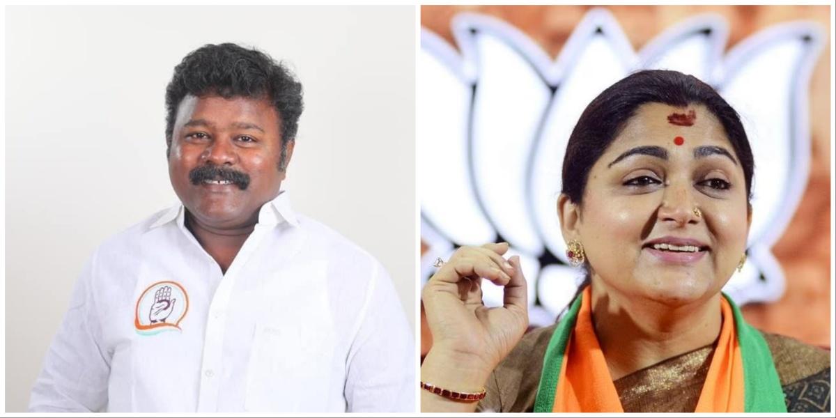 ரவுடி, கேடி, பொறுக்கி  எல்லாம் BJPயில் இருக்காங்க… மல்லாக்க படுத்துக்கொண்டு எச்சி துப்பிய குஷ்பு… ஆவேசமான காங்கிரஸ்…!!