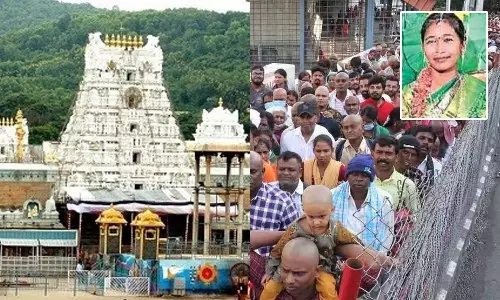 திருமணம் முடிந்து திருப்பதி தரிசனம்…. கூட்ட நெரிசலில் புதுமணப்பெண் பலி….!!