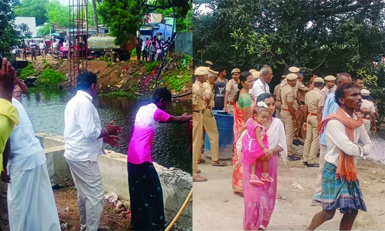 கால்வாயை ஆக்கிரமித்து கட்டிடம் கட்ட முயற்சி…. இடித்து அகற்றிய அதிகாரிகள்…. பொதுமக்கள் எதிர்ப்பு தெரிவித்ததால் பரபரப்பு…!!