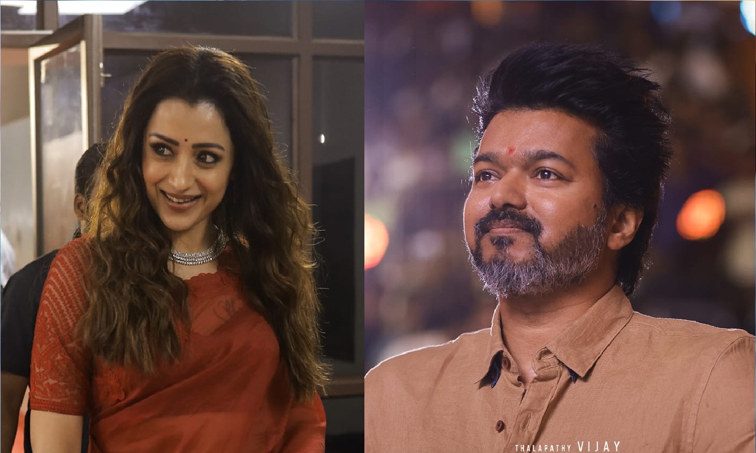 #Trisha; ”நம்ம இளவரசி குந்தவை” திரிஷாவை பாராட்டிய தளபதி விஜய்…!!