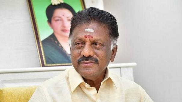 மழை வெள்ளத்துக்கு திமுக காரணம்…. ஓபிஎஸ் பரபரப்பு குற்றசாட்டு…!!