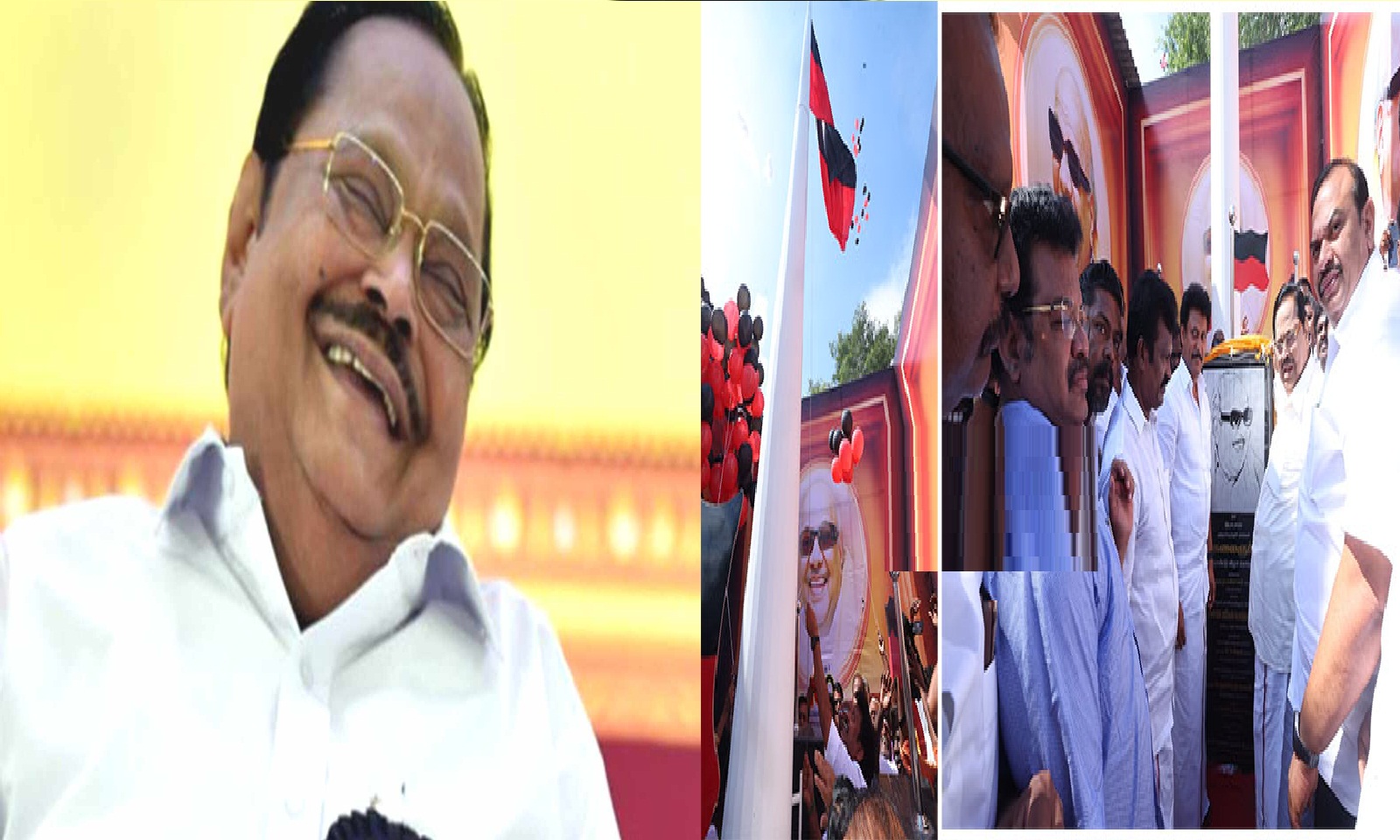 அடேங்கப்பா…! நம்ம DMK கொடியா இது… வாழ்வில் 1st டைம் இப்போ தான் பார்க்குறேன்…  அசந்து போன துரைமுருகன்…!!