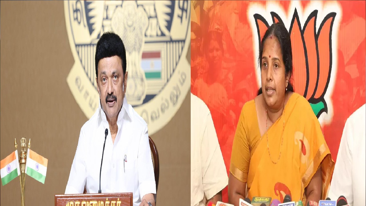DMK ஒரு யு டர்ன்  அரசாங்கம்…! எங்க தலைவரை ரொம்ப மோசமா பேசுறாரு… கண்டித்த வானதி சீனிவாசன்…!!