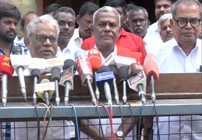 திமுக – மார்க்சிஸ்ட் : பேச்சுவார்த்தை சுமூகமாக நடைபெற்றது…. கூடுதல் தொகுதிகளை கேட்டுள்ளோம்…. சிபிஎம் நிர்வாகி சம்பத் பேட்டி.!!