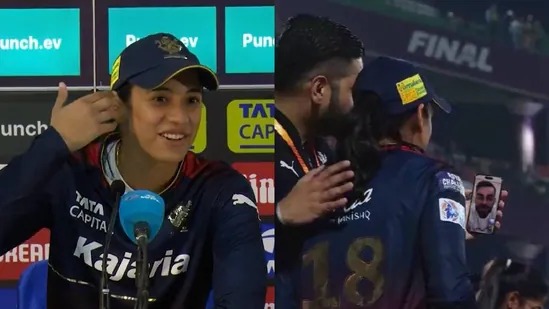 Virat Kohli video-calls : வீடியோ காலில் விராட் கோலி…. பேசிய எதுவும் கேட்கவில்லை… ஸ்மிருதி மந்தனா சொன்ன காரணம்?