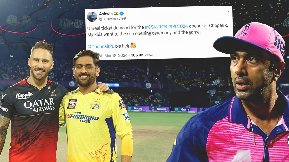 #CSKvRCB : ப்ளீஸ் ஹெல்ப்…. எனது குழந்தைகள் விரும்புகிறார்கள்…. சிஎஸ்கேவிடம் டிக்கெட் கேட்ட அஸ்வின்.!!