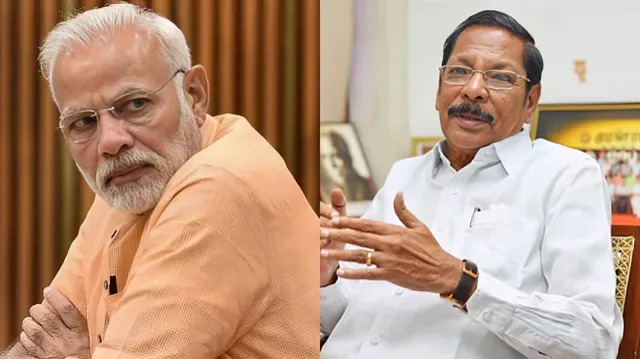 இரவு ஆளுநர் மாளிகையில் PM மோடி…. பாஜக நிர்வாகிகளோடு மீட்டிங்க்…. விதிமுறை மீறியதாக DMK குற்றசாட்டு…!!