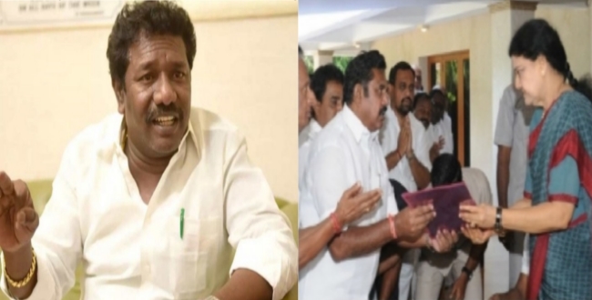 “சின்னம்மா போட சொன்னாங்க”, தொண்டரை முட்டா பயலே என திட்டிய கருணாஸ்…!!!