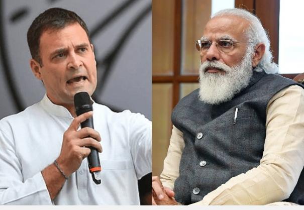 மக்கள் செத்துக்கொண்டிருந்தபோது…. தட்டை தட்ட சொன்னவரையா கடவுள் அனுப்பினார்…? – ராகுல் கேள்வி…!!
